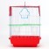 Creator for birds is a square equipped, 30 x 23 x 39 cm, red