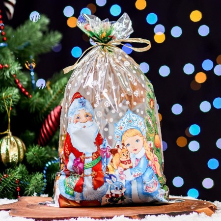 Gift package "Miracle" 25 x 40 cm, color metallized pattern-4