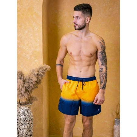 Male ISee shorts, size 50, blue, yellow color-4