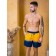 Male ISee shorts, size 50, blue, yellow color