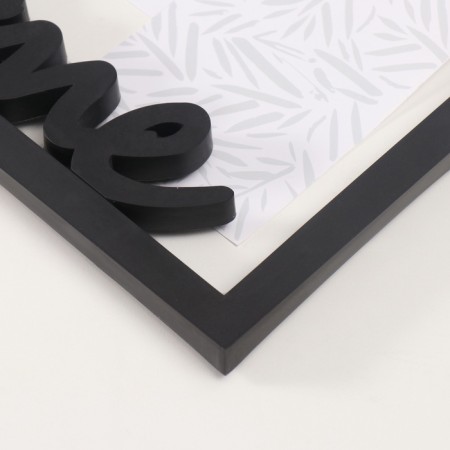 Photo frame plastic in 7 photos 10x15 cm "House" Black 55.5x33 cm-1