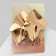 Earrings Metal "Atmosphere" rhombus rumbled, color gold