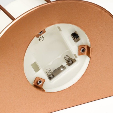 Spinker "candle" LED from batteries 3AAA copper 15x11x25 cm Risalux-6
