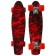 Skateboard Onlitop R2206, 56x15 cm, wheels PU, ABEC 7, aluminum frame, red color