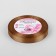 Satin tape, 12 mm × 23 ± 1 m, brown color No. 142