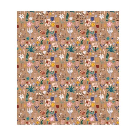 A set of napkins for setting the table "Nature drawings", rectangular, size 32x46 cm, 4 pcs-2