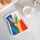 Tea couple ceramic "abstraction", mug 200 ml, saucer 17.8x13.3 cm, white color