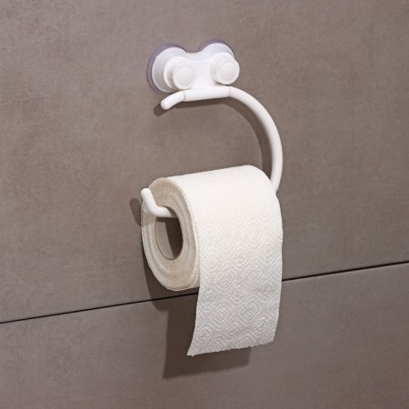 Holder for toilet paper on suction cups, 14.5 × 15 × 3 cm