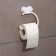 Holder for toilet paper on suction cups, 14.5 × 15 × 3 cm