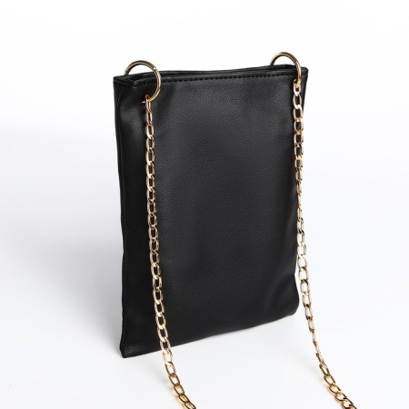 Bag Cross-Bodi with a zipper, black color-1