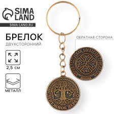 A keychain for keys, metallic, amulet 