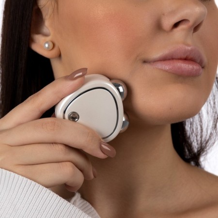 LEM-15 face massage, microticle, white, from USB-1