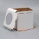 Confectionery packaging, with a window, "circle", white, 50 x 50 x 50 cm