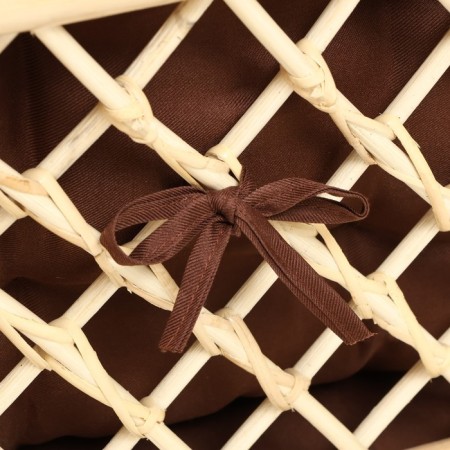 Garden Divan "Indo" from Rotan, with a brown pillow, 113 x 68 x 71 cm-3