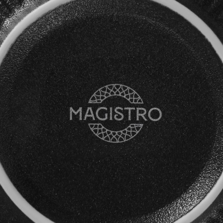 Porcelain bowl Magistro line, 850 ml, d = 15 cm, black color-5