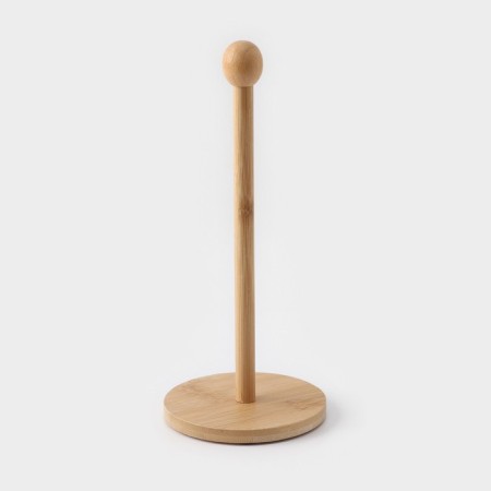 Bellatenero desktop paper towel holder, bamboo, 12 × 12 × 28 cm-1