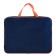 Folder with handles Textile A4, 350 x 265 x 45 mm, PMD 2-42 "Office", inner pocket, dark blue/orange
