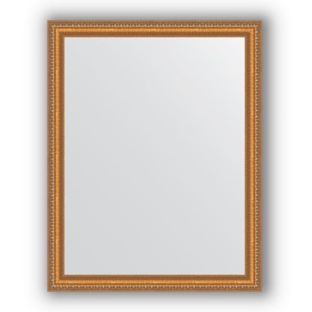 Mirror in the baguette frame - gold beads on bronze 60 mm, 75 x 95 cm, evoForm