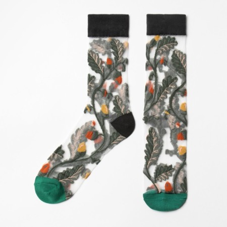 Women's socks Minaku "Flowers", rr 36-39 (23-25 ​​cm)