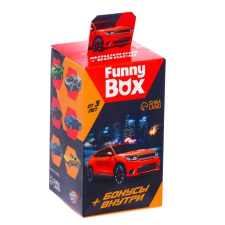 Set for children Funny Box "Machine" Set: Instructions, stickers, mix-6