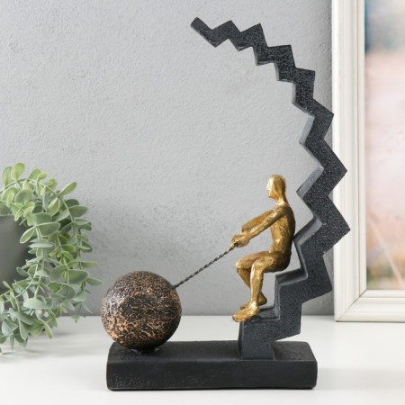 Polystone souvenir "only up" 34x12x24 cm-3