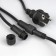 Girland "Retro BelT-LIT" with overhangs 10 and 20 cm, 10 m, IP54, UMS, 2W, dark thread, step 50 cm, E27 (without lamps), 220 V