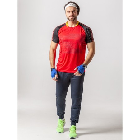 Sports T -shirt male ise, size 52, red color-13