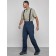 Semi-combinezone ski insulated male winter, size 52, dark blue color