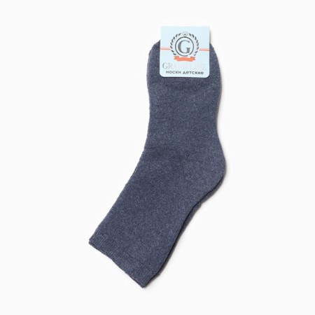 Socks of children's mahra inside, jeans color, size 24-2