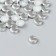 Decor for creativity plastic "Circle" set 40 pcs silver 1x1x0.3 cm