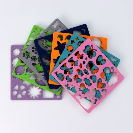 Set of stencils for felting, 16 x 16 cm, 7 pcs-11