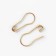 Pins with round end, 22 mm, 100 pcs, gold color