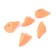 Cargo of a bullet-exentric painted pissy Yaman 5 pcs., 56 g, orange