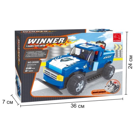 Constructor Police SUV Keyixing Winner, on the radio control, 236 details, 6+-4