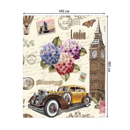 The tablecloth “London”, rectangular, Saten, size 145x180 cm-1