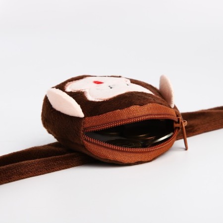 Lightning purse, brown color-5