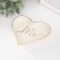 Souvenir ceramic stand for the rings "Mr." Heart 10x9x1.6 cm