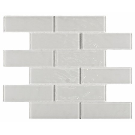 Glass mosaic Bonaparte Rumba White, 300x300x4 mm
