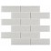 Glass mosaic Bonaparte Rumba White, 300x300x4 mm