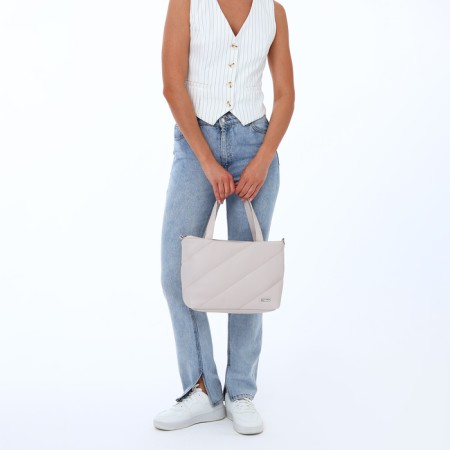 Women's bag with lightning, milk color-8