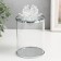Casket glass with a metal rim "Lotus" 10x10x17.5 cm