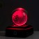 Souvenir glass backlight "Earth" d = 6 cm LED stand from 3AAA, USB wire 9x7x7 cm