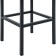 Haric loft Metal/eco -leaf stool, black/beige 35x35x65 cm