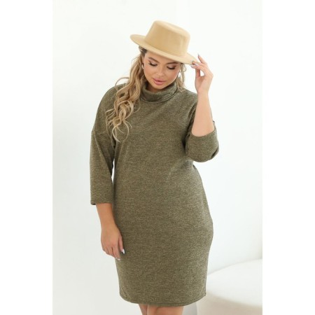 Women's dress, size 60, green color-5