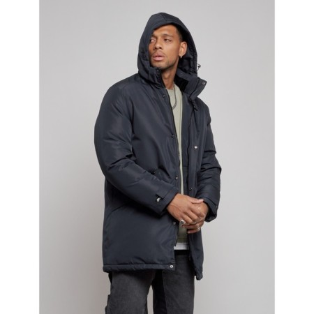 Extensive male winter park, size 50, dark blue color-5
