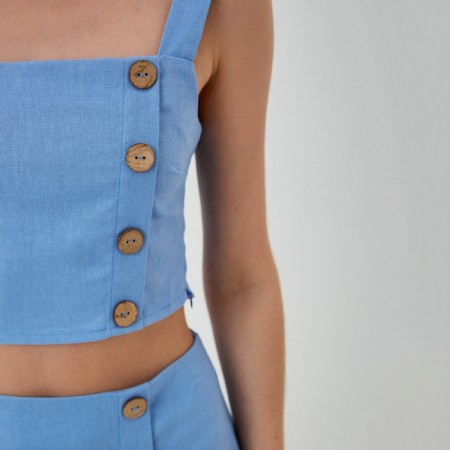 Women's costume (skirt and top) Mist Summer Time, Blue, p. 48-2