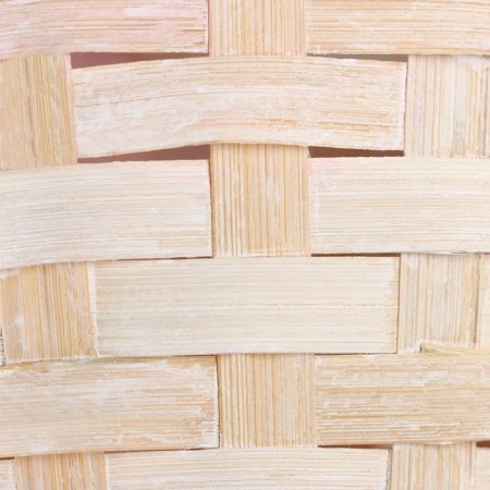 Wicker basket (bamboo), 18 x 15 x 50 cm, white-pink-4
