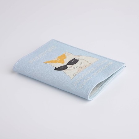 Cover for passport, blue color-3