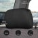 Caps on the headrest, black, set 2 pcs
