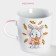 Mug ceramic share "bunny" bunny, 230 ml, white color